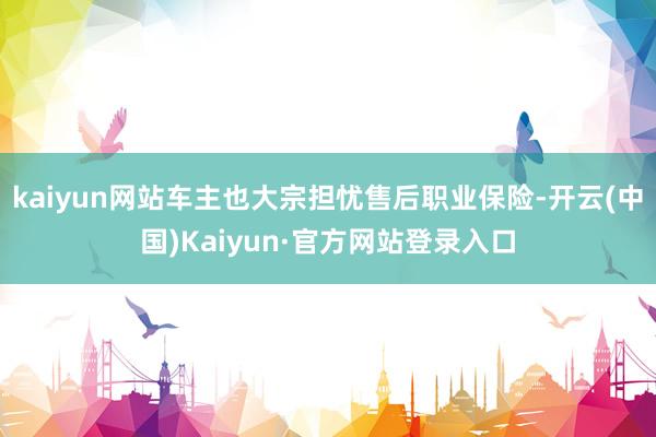 kaiyun网站车主也大宗担忧售后职业保险-开云(中国)Kaiyun·官方网站登录入口